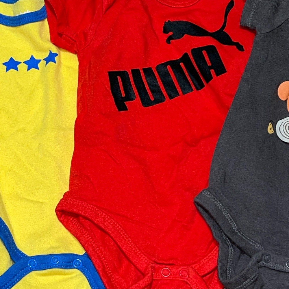 Boys, girls, Multicolor Baby bodysuit, Lot of 5, 6-9 month, shirts, tops - Picture 4 of 5